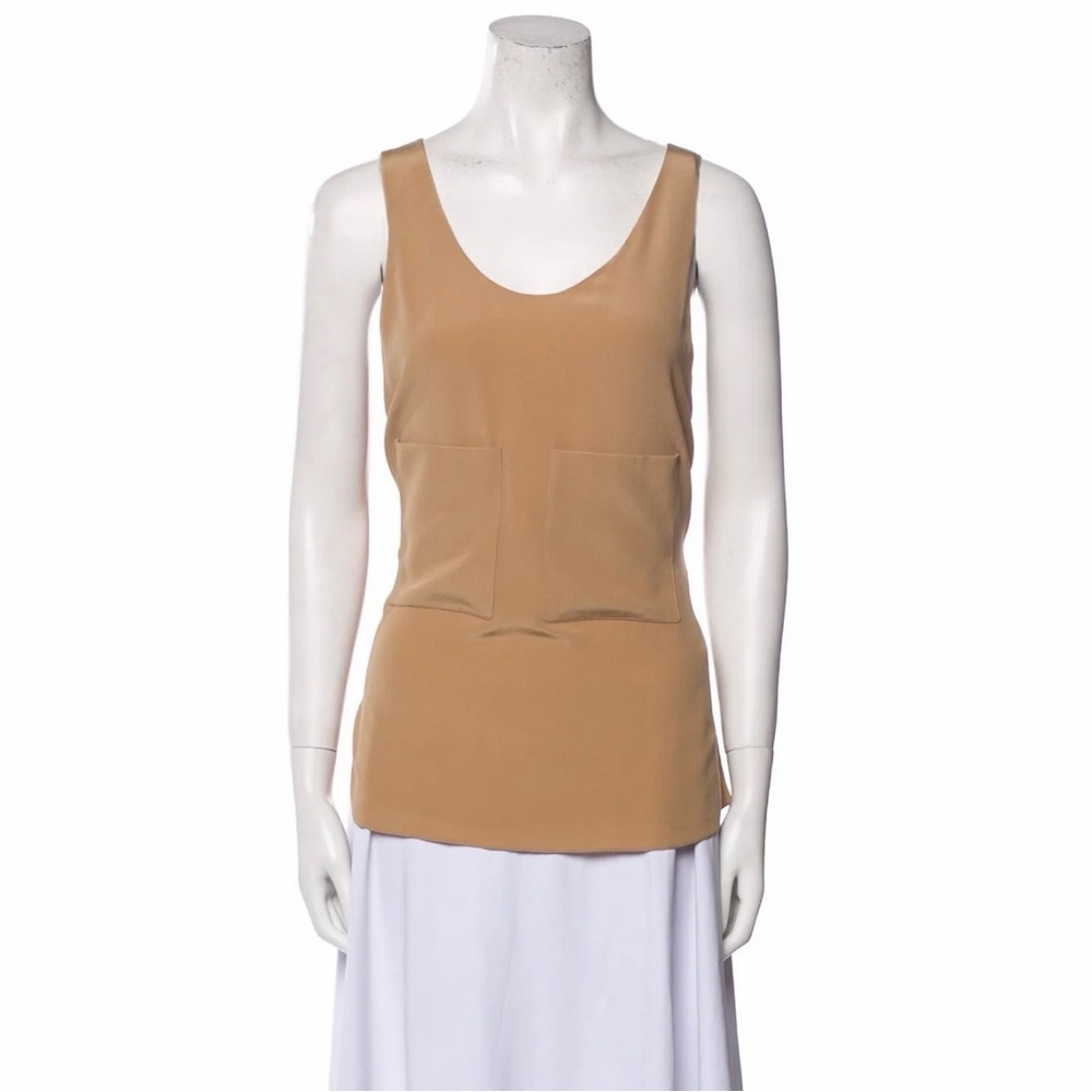 Chloé Silk Scoop Neck Top